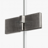 NEW TRENDY Kabina prysznicowa 90x90x200 Avexa Gunmetal Brushed pojedyncze drzwi EXK-3326/EXK-3356